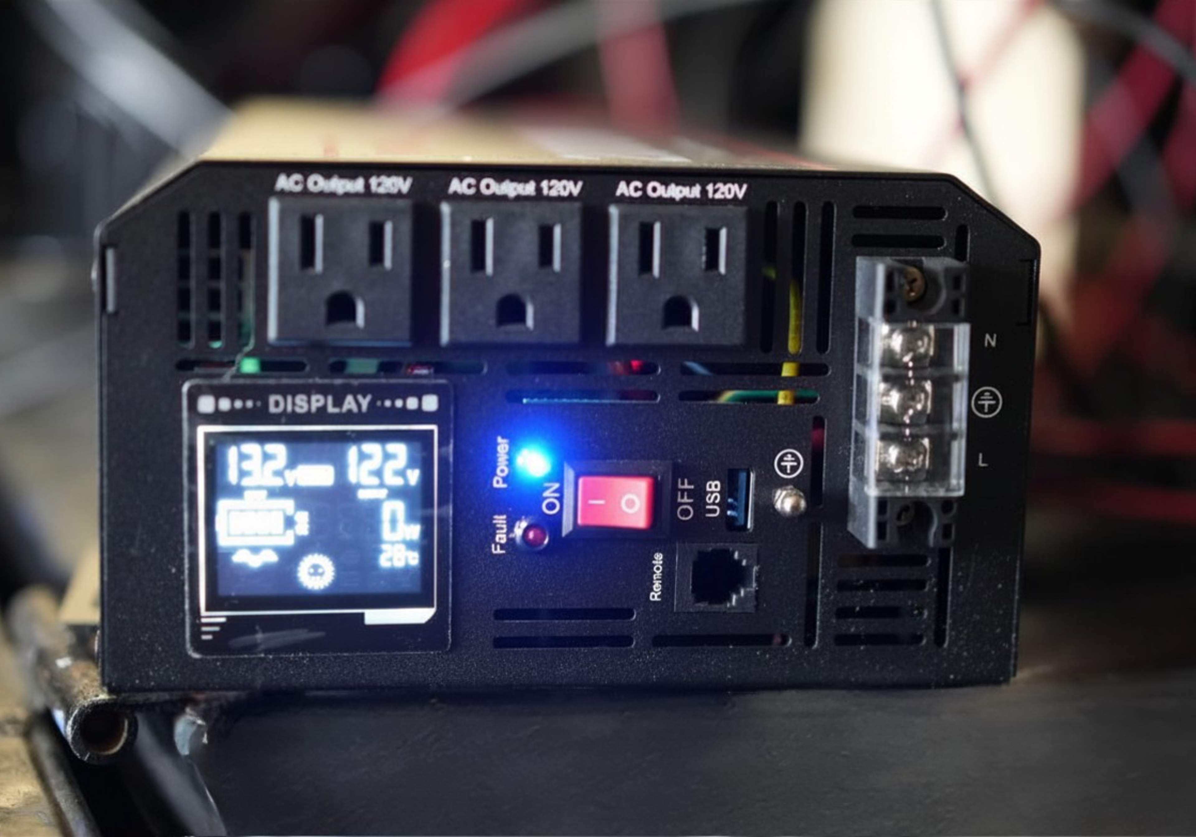 Three 120V Outlets
